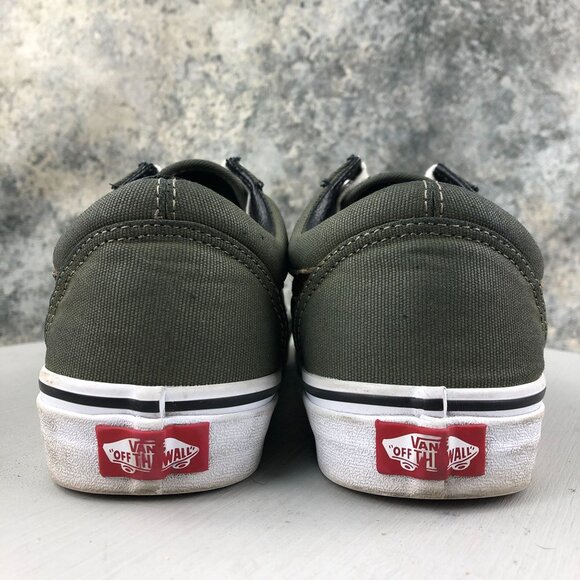 Vans Unisex Size 7M 8.5W Old Skool Green Leopard Lace-Up Skate Sneakers Shoes - Picture 7 of 12